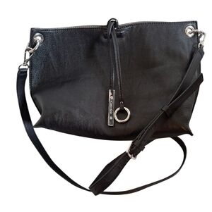 Calvin Klein Black Gray Reversible Crossbody Bag